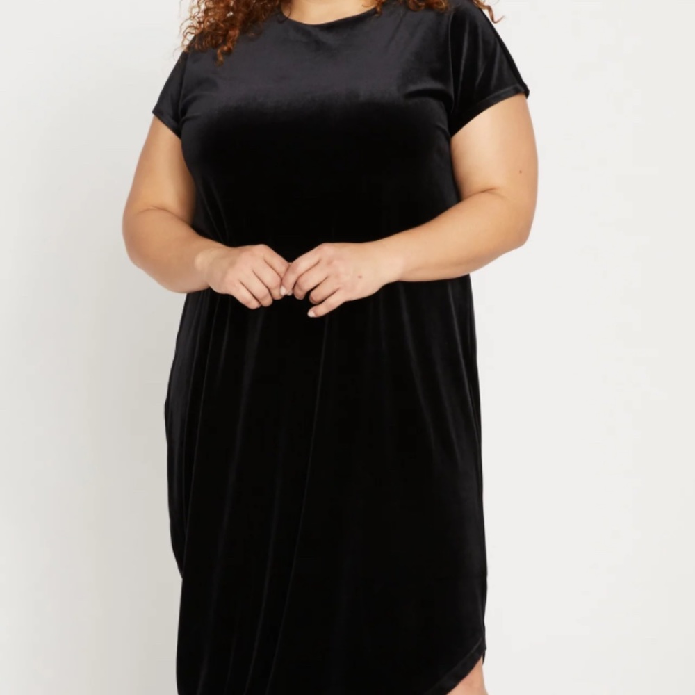 Iconic Geneva Dress,  Black Velvet